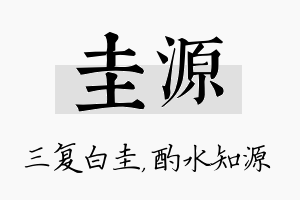 圭源名字的寓意及含义