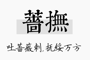 蔷抚名字的寓意及含义