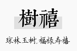 树禧名字的寓意及含义