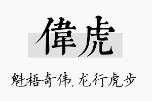 伟虎名字的寓意及含义