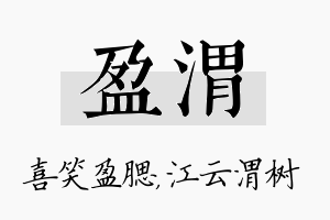 盈渭名字的寓意及含义