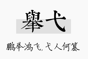 举弋名字的寓意及含义