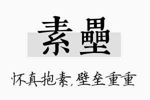 素垒名字的寓意及含义