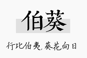 伯葵名字的寓意及含义