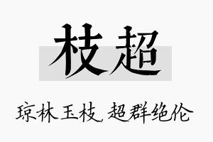 枝超名字的寓意及含义