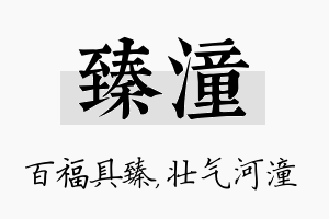 臻潼名字的寓意及含义