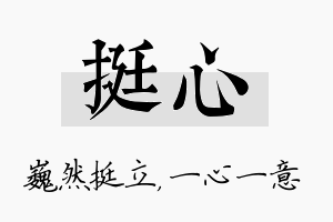 挺心名字的寓意及含义