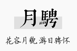 月骋名字的寓意及含义