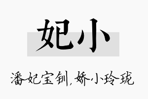 妃小名字的寓意及含义