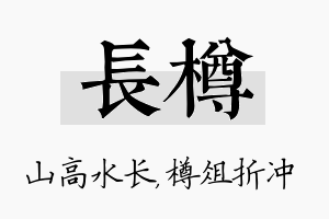 长樽名字的寓意及含义