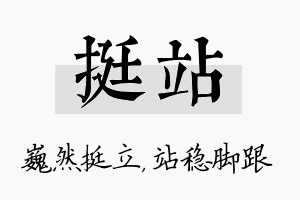 挺站名字的寓意及含义