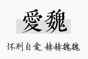 爱魏名字的寓意及含义