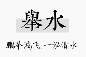 举水名字的寓意及含义