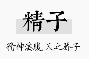 精子名字的寓意及含义