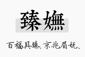 臻妩名字的寓意及含义