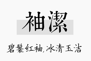 袖洁名字的寓意及含义