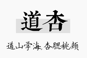 道杏名字的寓意及含义