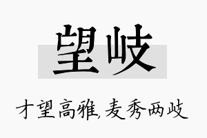 望岐名字的寓意及含义