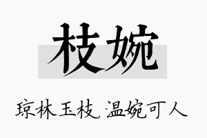 枝婉名字的寓意及含义