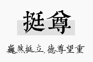 挺尊名字的寓意及含义