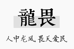 龙畏名字的寓意及含义