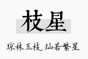 枝星名字的寓意及含义