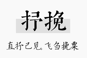 抒挽名字的寓意及含义