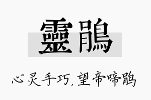 灵鹃名字的寓意及含义