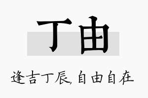 丁由名字的寓意及含义