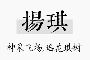 扬琪名字的寓意及含义