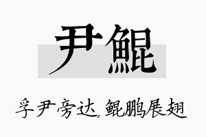 尹鲲名字的寓意及含义