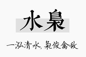 水枭名字的寓意及含义