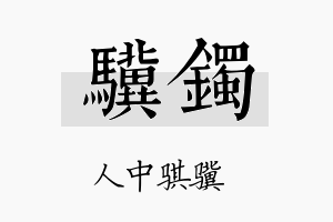 骥镯名字的寓意及含义