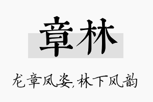 章林名字的寓意及含义