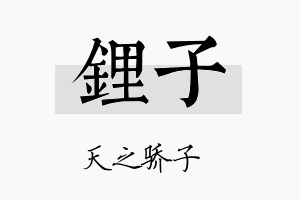 锂子名字的寓意及含义