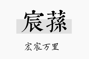 宸荪名字的寓意及含义