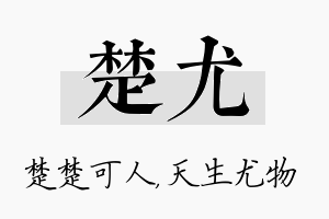 楚尤名字的寓意及含义