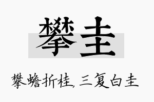 攀圭名字的寓意及含义