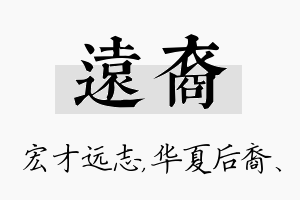 远裔名字的寓意及含义