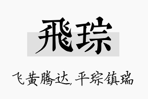 飞琮名字的寓意及含义