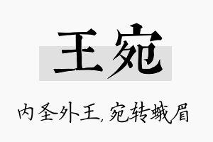 王宛名字的寓意及含义