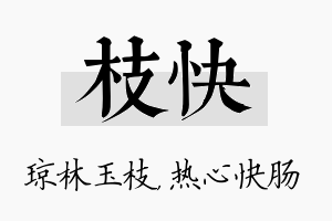 枝快名字的寓意及含义