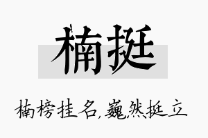 楠挺名字的寓意及含义