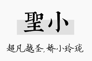 圣小名字的寓意及含义