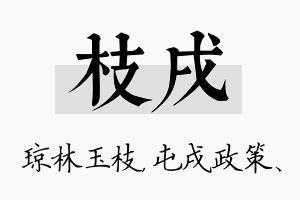 枝戌名字的寓意及含义