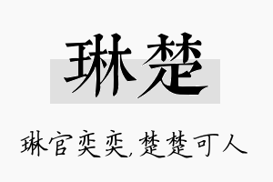 琳楚名字的寓意及含义