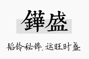 铧盛名字的寓意及含义