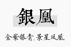 银凰名字的寓意及含义