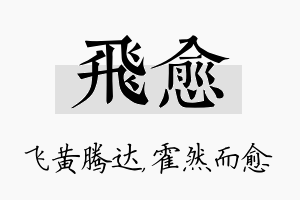 飞愈名字的寓意及含义