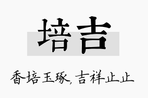 培吉名字的寓意及含义